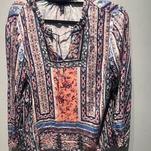 Tribal Multicolor Patchwork Blouse